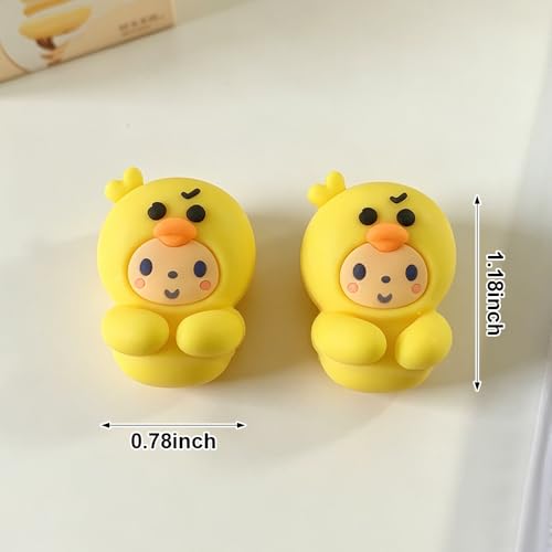 6pcs Cute Cartoon Cable Clips Adorable Chicken Pig Frog Cable Organizer Phone Charger Wire Nightstand Desk Cable Management Cute Animal Wire Clips for Headphones Chargers USB Cables