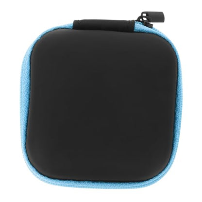 UKCOCO Portable Eva Earbuds Carrying Case with Zipper Durable Water Resistant Cord Organizer for Travel Essentials Compact Electronic Storage Bag for Earphones and Cables