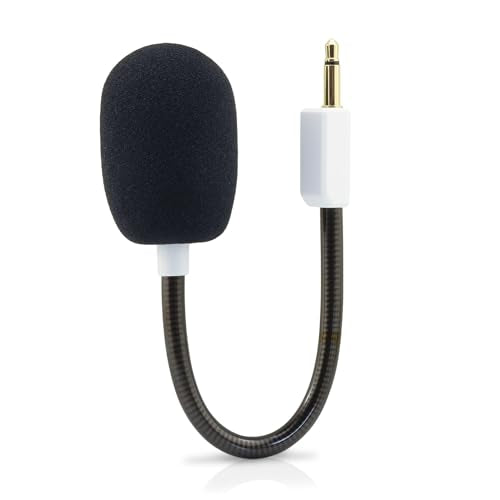 LEFXMOPHY White Blackshark V2 Mic Replacement for Razer BlackShark V2 and V2 Pro Wireless Gaming Headset 3.5mm Detachable Game Boom Microphone(Not for 2023 Version) - color: White Standard 1-Pack