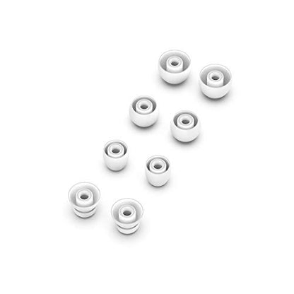 Replacement Eartips Silicone Earbuds Buds Set Compatible with Powerbeats Pro Beats Wireless Earphone Headphones, 4 Pairs (White) - color: White