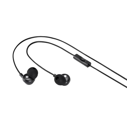 Amazon Basics Wired Earbuds with Microphone, in-Ear Headphones, USB-C, 4.2 ft Cable, S/M/L Ear Tips, Black - style: USB-C
