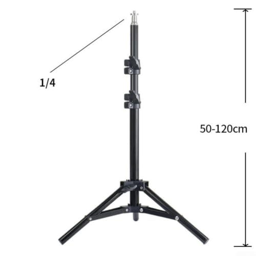 Adjustable Tripod Microphone Stand 150Cm, Foldable Aluminum Alloy Light Stand With 1/4 In Screw For Ring Light Photography(120cm) - size: 120cm