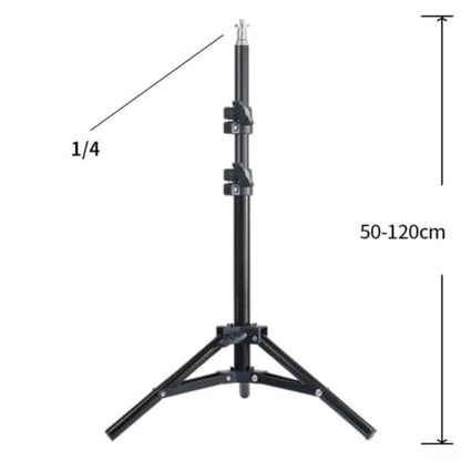 Adjustable Tripod Microphone Stand 150Cm, Foldable Aluminum Alloy Light Stand With 1/4 In Screw For Ring Light Photography(120cm) - size: 120cm