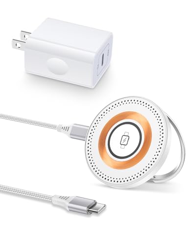 Magsafe Charger for iPhone 17, Magnetic Wireless Charger Fast Charging Pad | iPhone 17 Pro Max, 17Pro Air 16Pro Max 16 15 14, Apple Watch Airpods, Mag safe Charging Station with Stand & USB-C Block - color: Wireless Magsafe Charger