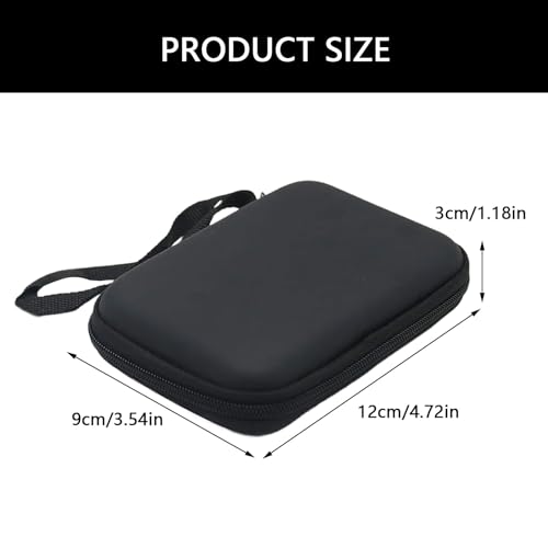 Protective External Hard Drives Case for 2.5Inch Devices Carrying Case Covers with Space for Cables and Earphones Portable External Carry Bag