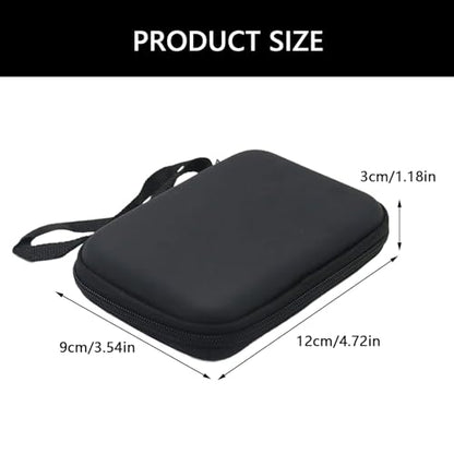Protective External Hard Drives Case for 2.5Inch Devices Carrying Case Covers with Space for Cables and Earphones Portable External Carry Bag