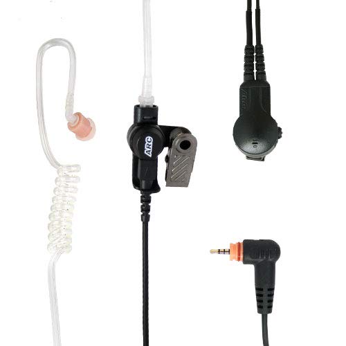 Radio Earpiece, ARC T21095 1-Wire Acoustic Tube Lapel Mic, Compatible with Motorola Wave TLK 100 SL300 SL7550 SL4000 SL4010 SL500 PMLN7156A PMLN7158A PMLN7157A PMLN7159A PMLN7189A
