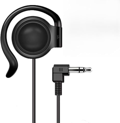 EXMAX 3.5mm Single Side Earphone Earbud Over Ear Headphone for EXD-101 ATG-100T EX-200N EX-100 Wireless Tour Guide Receiver Touring Groups Audience Radio Podcast Laptop MP3 Phone Computer(Right) - style: Right