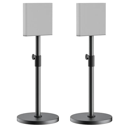 Height Adjustable Speaker Stands Pairs for Sony Bravia Theatre Quad HT-A9M2 Stands - Heavy-Duty Surround Speaker Stand for Sony HT-A9M2 Speaker Stand with Cable Management