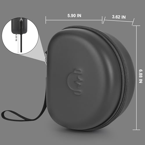 Hard Headphone Case for JLab JBuds Lux ANC/Raycon The Everyday, Black | Foldable Over-Ear Headphones Travel Carrying Case,Mesh Pocket,Hard Eva Shell - color: Black