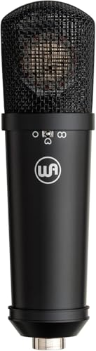 Warm Audio WA-87jr Large Diaphragm Condenser Mic with Shockmount, Rich Studio-Grade Sound for Vocals, Instruments, Podcasts, Black - color: Black
