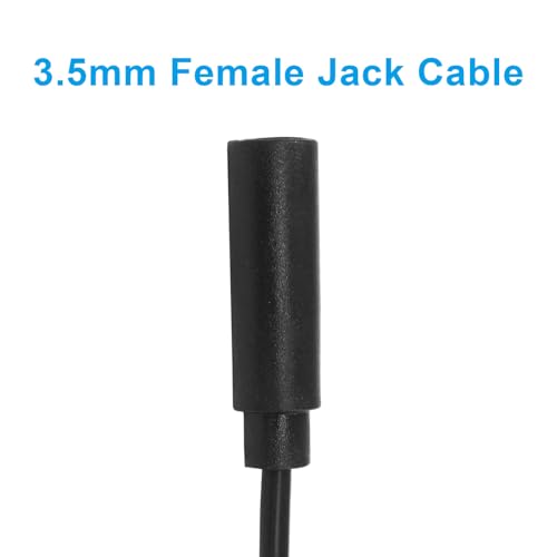 Jiozermi 3.5mm Female to Bare Wire TRRS Audio Cable, 3ft, 4 Pcs | 4 Pole Stereo, 1/8" TRRS Female Jack, For Speaker Headphone Microphone, Cable Repair