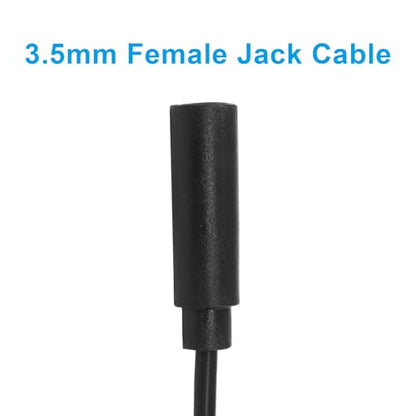 Jiozermi 3.5mm Female to Bare Wire TRRS Audio Cable, 3ft, 4 Pcs | 4 Pole Stereo, 1/8" TRRS Female Jack, For Speaker Headphone Microphone, Cable Repair