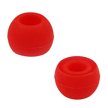 Replacement Silicone Earbuds Ear Tips Eargels Buds Set Compatible with Beats Powerbeats 3 Powerbeats 2 Wireless in-Ear Earphones (4 Pairs/Red) - color: Red