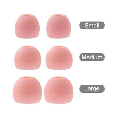 Klowcok Silicone Eartips Replacement for bmani T16 / bmanl T16 Earbuds | 9 Pairs, S/M/L, Pink