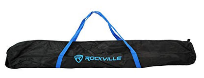 Rockville RVCS2 Heavy-Duty Tripod Crank-Up DJ PA Speaker Stand with Bag | 48-78" Adjustable Height, 100 lb Capacity, 39" Tripod Base, Steel and Aluminum Construction, 1.38" Pole, 9.5 lb Weight