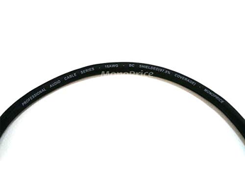 Monoprice 104776 3-Feet Premier Series XLR Male to RCA Male 16AWG Cable - size: 3ft