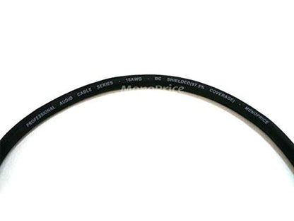 Monoprice 104776 3-Feet Premier Series XLR Male to RCA Male 16AWG Cable - size: 3ft