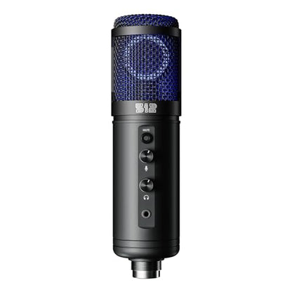 512 Audio by Warm Audio Tempest - Large Diaphragm Studio Condenser USB Microphone + Stand + Shock Mount for Recording and Streaming