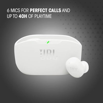 JBL Vibe Buds 2 - Noise Cancelling Earbuds - Black | JBL Pure Bass sound, Active Noise Cancelling with Smart Ambient, 4 mics for crisp, clear calls, Water and dust resistant - color: Black