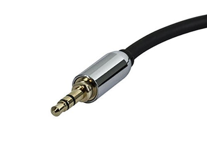Monoprice 3.5mm Stereo Splitter - TRS Male to TRS Dual Female, Designed for Mobile, 0.5 Feet, Black