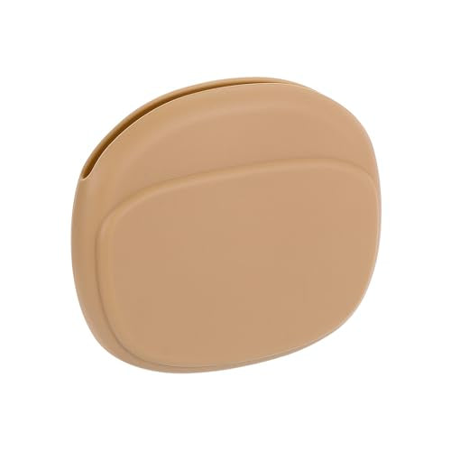 HARFINGTON Earbuds Cases, Wired Earphone Case Holder Organizer, Silicone Ear Buds Case Small for USB Cable, Earphones, Brown - color: Brown