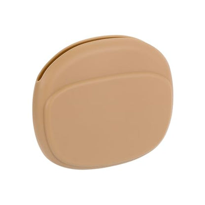 HARFINGTON Earbuds Cases, Wired Earphone Case Holder Organizer, Silicone Ear Buds Case Small for USB Cable, Earphones, Brown - color: Brown