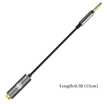 GEEKRIA 3.5mm Stereo Male to 4.4mm Balanced Female Adapter Cable, Hi-Fi Converter for Headphone Amps, Aluminum Alloy Connector (0.5ft)