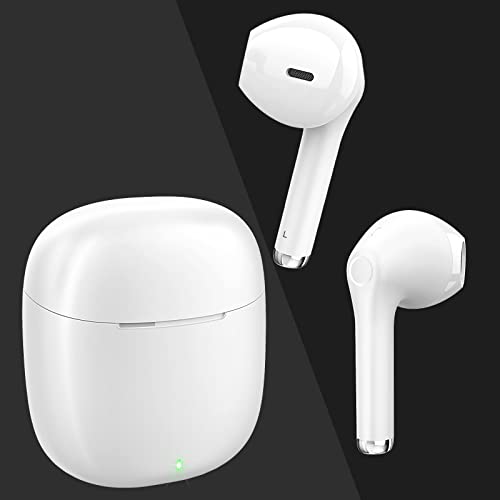 yobola Wireless Earbuds Super Lightweight Bluetooth Headphones Deep Bass | Comfortable Fit, Mini Wireless Earphones for Fitness, Clear Calls, Built-in Mic, 25H Playtime, Touch Control, IPX5 Waterproof