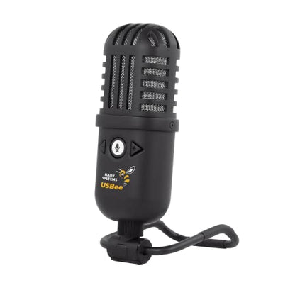 Nady USBee USB Microphone, Computer Condenser Gaming Mic for PC/Laptop, Headphone Output, Volume Control, Plug and Play, LED Mute Button, for Streaming, Podcast, Studio Recording, All Metal