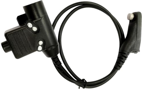 Military Tactical U94 PTT Adapter Push to Talk Button Radio Connector for 7.1mm Headset NATO-US Wiring for Motorola APX4000 6000 7000 8000 XPR6550 7550 7580 6550e 7550e 7580e SRX2200