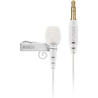 RØDE Lavalier GO Professional Lavalier/Lapel Microphone Broadcast, Filmmaking, Content Creation, Location and Studio Voice Recording – White - color: White