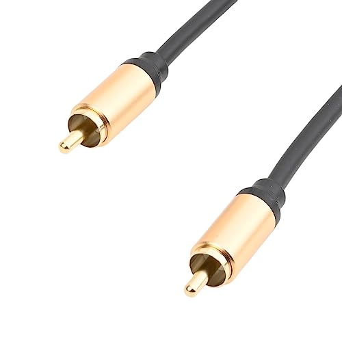 Upgraded Audio Video Cable,RCA Coaxial Cable with Male to Male 24K Gold Plated Plug,Video/Audio AV Extension Shielded Cord for Subwoofer Rear View Parking Camera (3m/10ft) - size: 3m/10ft