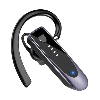 Atheewon Bluetooth Earpiece, Wireless Handsfree with Noise Cancelling Mic, 20Hrs Call Time Bluetooth 5.4 Headset, 180 Hrs Standby Time Headset for Business/Trucker/Driver, Purple - color: Purple