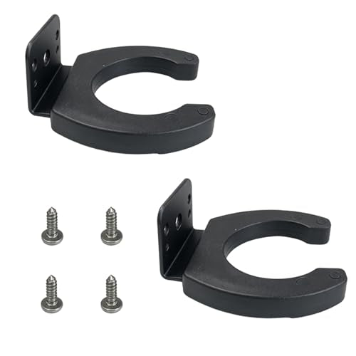 2-Pack Black Microphone Clip Holder 43mm for Mic Stand Wall Mount - size: 2Pcs