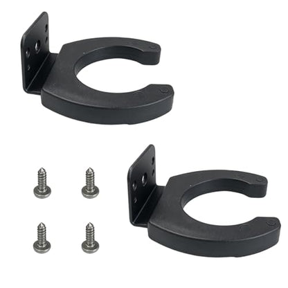 2-Pack Black Microphone Clip Holder 43mm for Mic Stand Wall Mount - size: 2Pcs