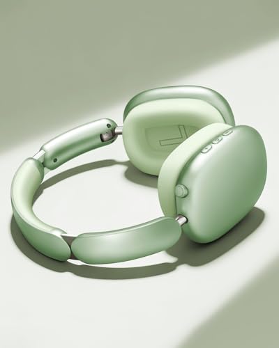 Wentronic Y02 Active Noise Cancelling Wireless Headphones, Green | Over-Ear, Bluetooth, 60H Playtime,Crystal Clear Calls, Hi-Res Audio, Big Bass, Foldable Lightweight for Travel Home Office - color: Green