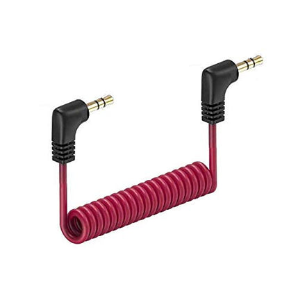 3.5mm TRS to TRS Camera Mic Patch Cable for Rode, Movo, Deity, Nikon, Canon | 3.5mm Audio Cable Short: Mic to Camera Patch Cable Cord for VideoMicro Wireless GO II, Movo, GoPro Pro with Mic Adapter, Etc