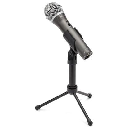 Samson Q2U USB/XLR Mic Bundle w/Headphones, Tripod, Cables, Cloth | Versatile Recording, All-In-One Package, Professional Sound, Precise Pickup, XLR Cable, USB Cable & Windscreens Included