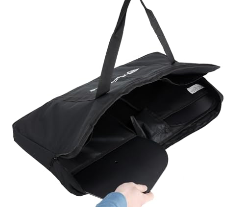 Rockville BAG for 4x SABER STANDS, Compact Carry Bag, Foam Padding, Water-Resistant Nylon, 4 Internal Pockets, for DJs and Event Lighting | Foam Padded, Water Resistant, 4 Internal Pockets for Bases, Carry Handles, Compact/Portable, Side Pocket for Screws