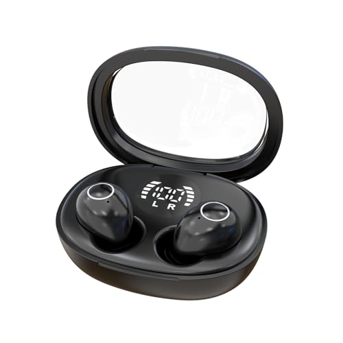 Mini Invisible Sleep Wireless Bluetooth Headphones,Mini Invisible Silicone Sleep Earbuds for Side Sleepers,Invisible Headphones, Bluetooth Headset, for Music, Work, Study (Black) - color: Black