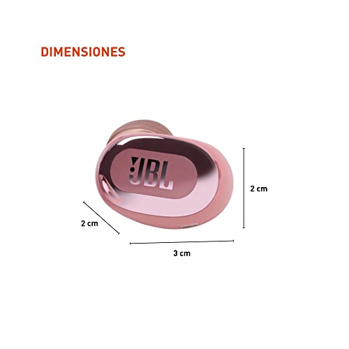 JBL Live Free 2 - True Wireless Noise Cancelling Earbuds, Up to 35hrs of Playtime, 6 mics for Perfect Calls with Zero Noise, IPX5 Waterproof, Oval Tubes for Better Comfort, Isolation, & bass (Rose) - color: Rose