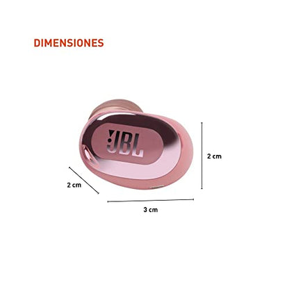 JBL Live Free 2 - True Wireless Noise Cancelling Earbuds, Up to 35hrs of Playtime, 6 mics for Perfect Calls with Zero Noise, IPX5 Waterproof, Oval Tubes for Better Comfort, Isolation, & bass (Rose) - color: Rose