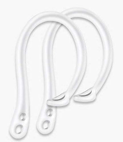 ALXCD Ear Hooks Compatible with AirPods Pro 3 2025 NEW, 1 Pair Adjustable Soft Earhook, 2 Pairs Silicon Ear Tips Hook, 1 Pair Silicon Ear Hook, Compatible with AirPods Pro 3 112 White - color: White