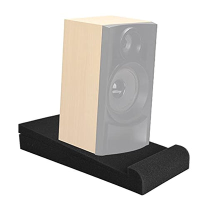 LiebeWH 2 Packs Acoustic Isolation Foam Sloped Design Shockproof High Density Acoustic Isolation Studio Monitor Speaker Pads (27 X 14cm) - size: 27 X 14cm, style: 27 X 14cm