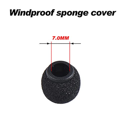 Foam Mic Covers Foam Lavelier Windscreen, Lapel Microphone Foam Cover for Sony Lavalier Microphone Windscreen Replacement Foam Windscreen, Pack of 3 - size: 0.28inch diameter for Sony lavalier microphone