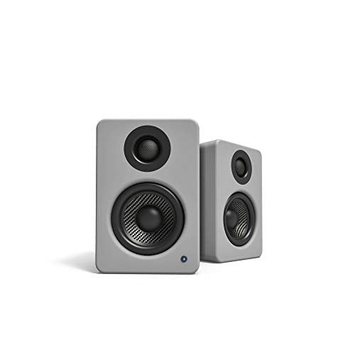 Kanto YU2MG PC Gaming Desktop Speakers | 3" Composite Drivers | 3/4" Silk Dome Tweeter | Class D Amplifier | 100 Watts | Built-in USB DAC | Subwoofer Output | Pair | Matte Grey - color: Matte Gray