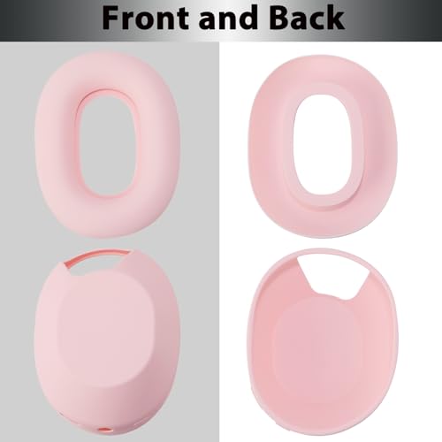 Adhiper XM5 Sweat Covers Accessories for Sony WH-1000XM5 - Custom Pink | Soft Silicone Case, 3-in-1 Headphone Covers with Ear Cover & Headband Cover & Shell Protector, Sweatproof & Washable - color: Pink