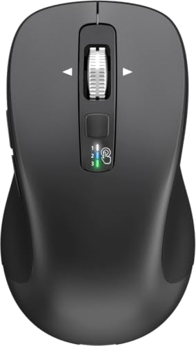 CITLLA Wireless Bluetooth Mouse, Multi-Device Ergonomic Mouse - color: All Gray