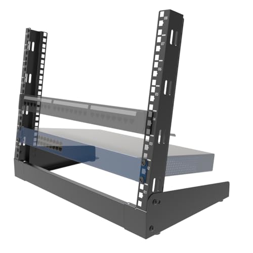 8U Desktop Server Rack 2-Post Free Standing Tabletop Rack 19"W - size: 8U